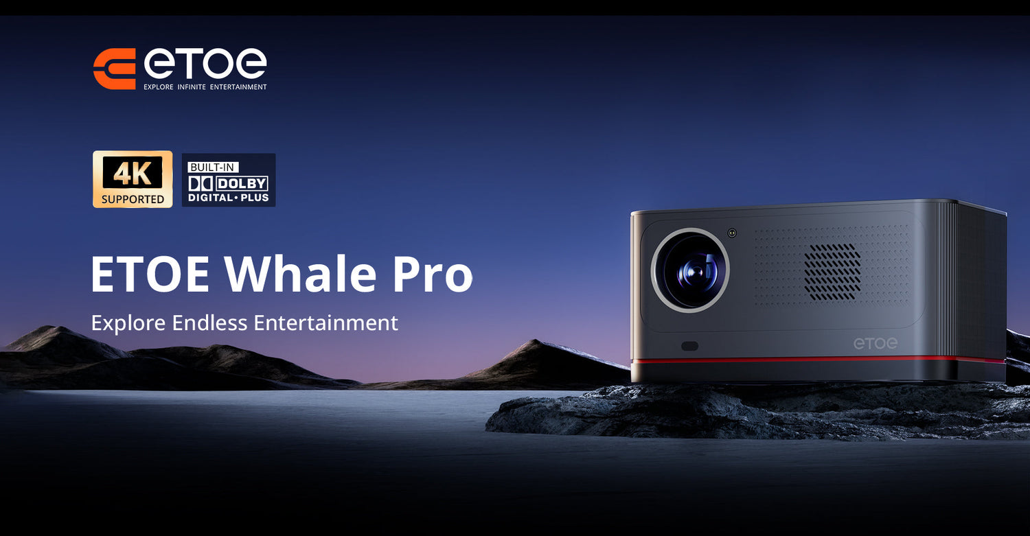 Elevate Your Home Entertainment with the ETOE Whale Pro Android Projector