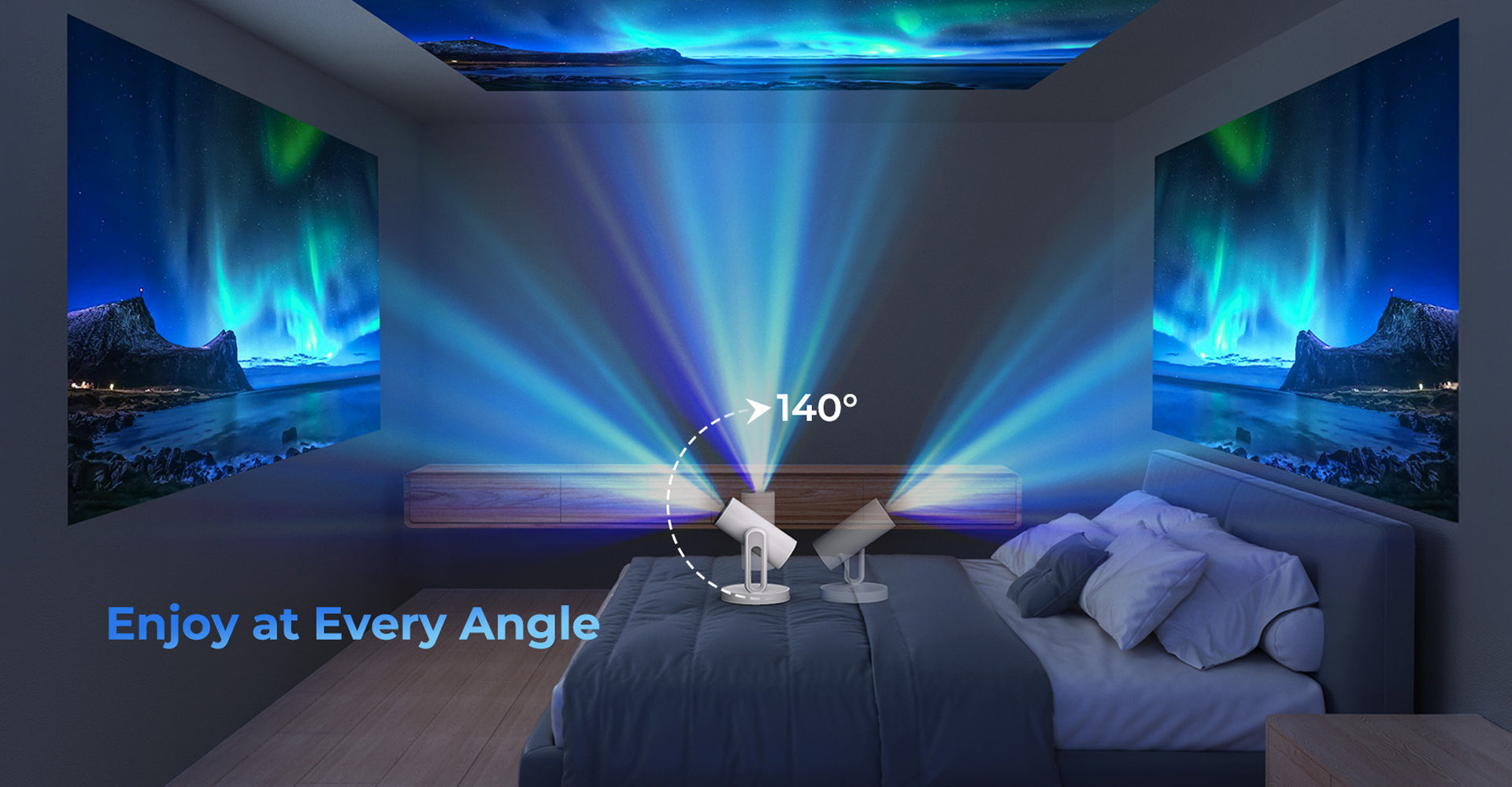 Smart Ceiling Projector: The Ultimate Bedroom Theater Upgrade
