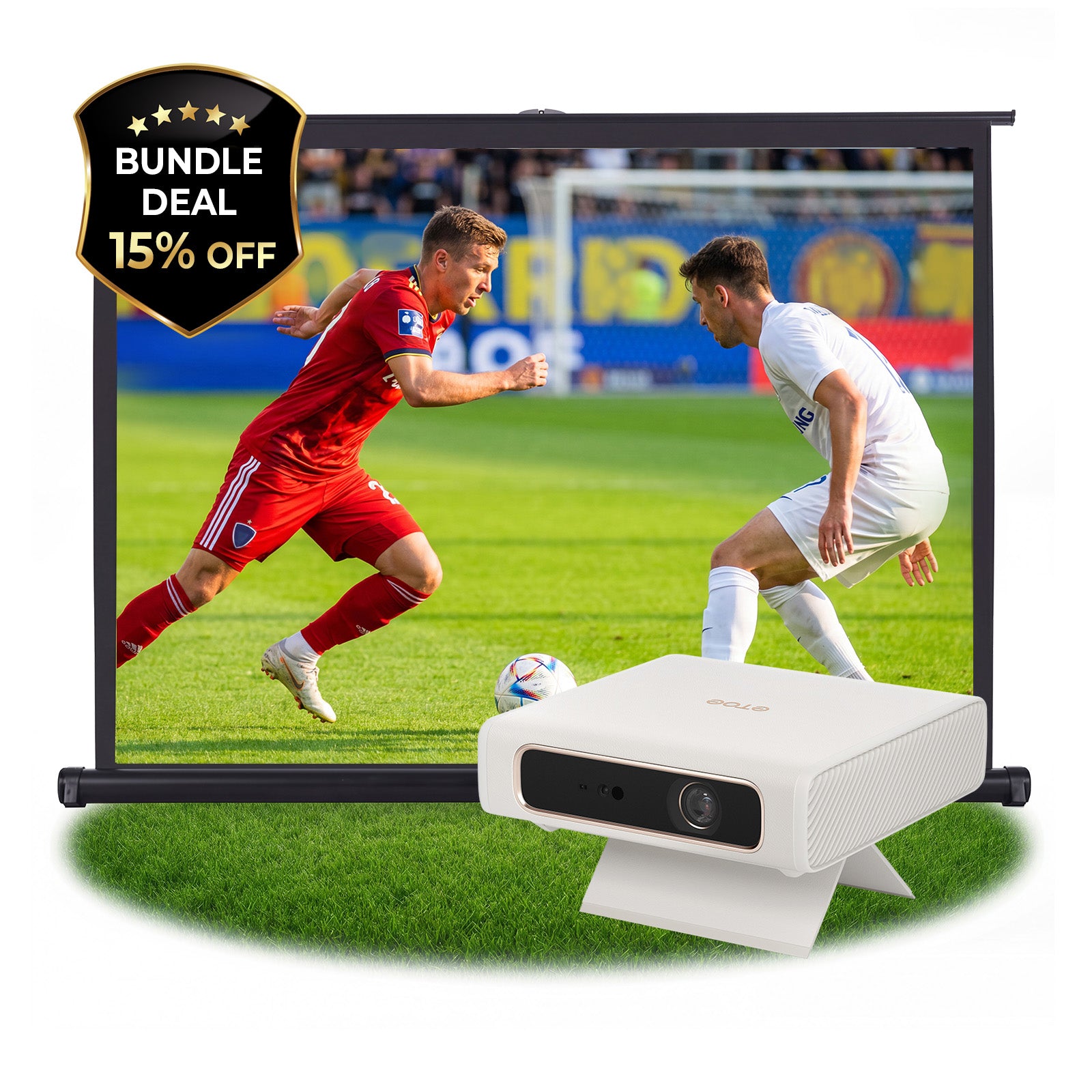 ETOE Dolphin 2丨Google TV Portable RGB Laser Projector with Built-in Battery