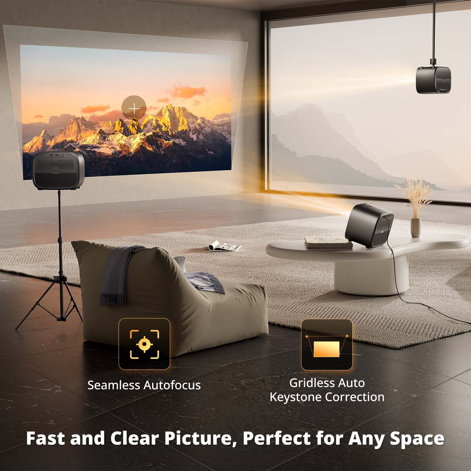 ETOE E3 Pro 2025丨Google TV Proyector Inteligente 1080P