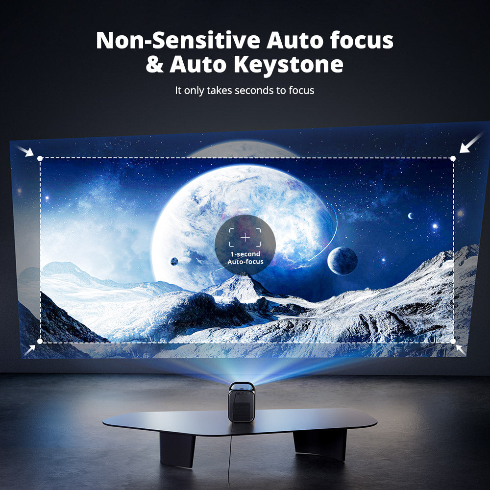 Proyector de cine en casa ETOE Seal Pro 2025 con Google TV y Netflix