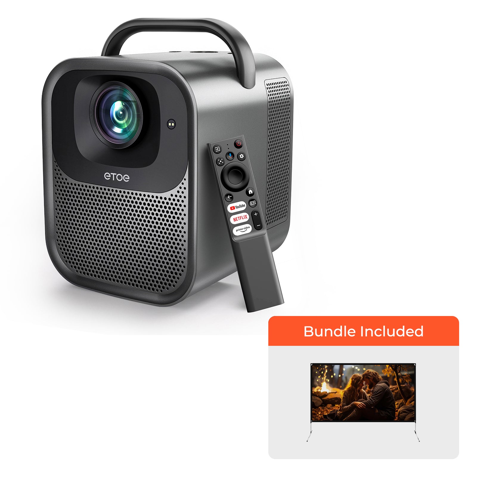 Proyector de cine en casa ETOE Seal Pro 2025 con Google TV y Netflix