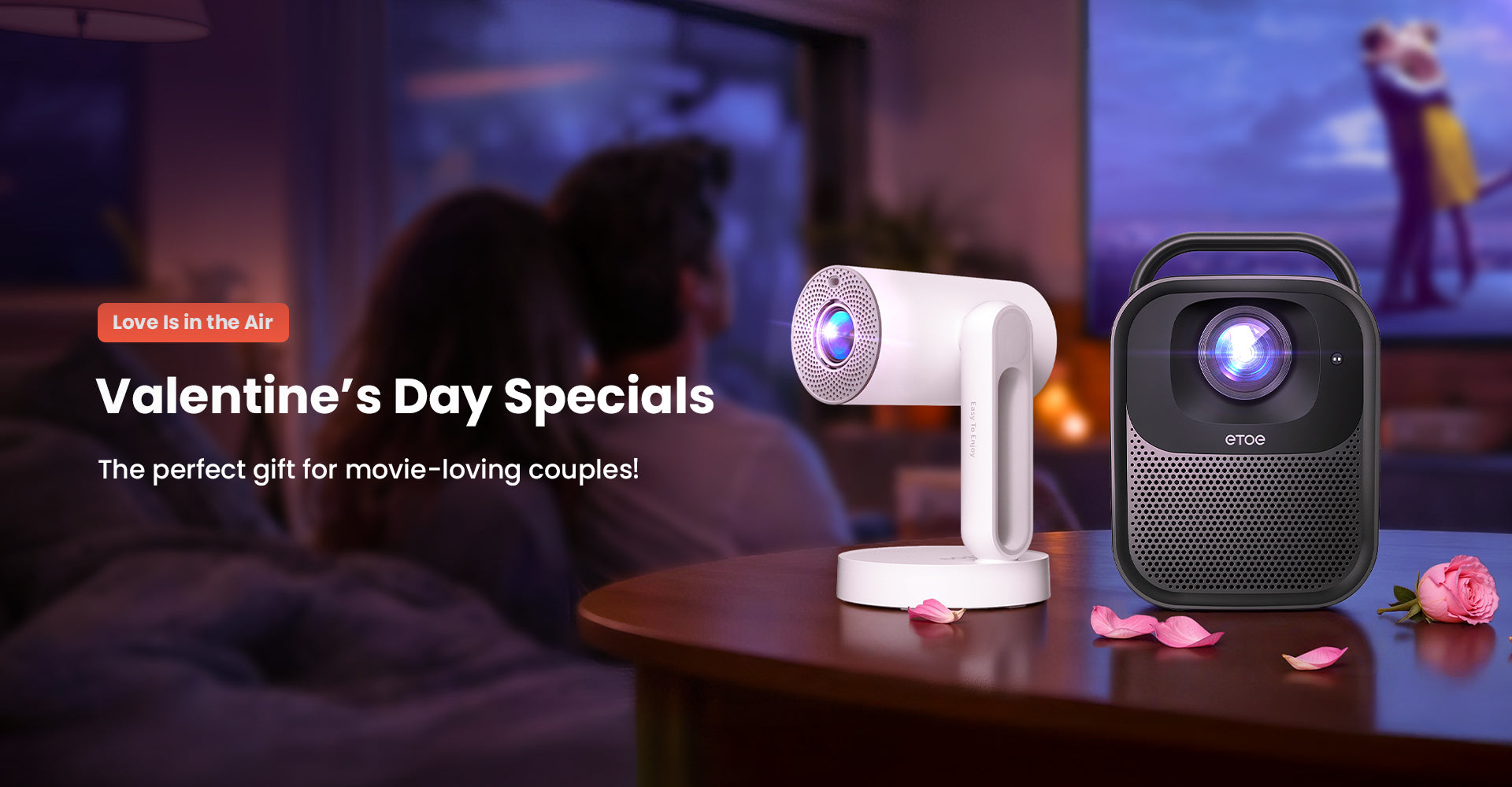 Best Valentine’s Day Gift: ETOE Smart Projector Home Cinema