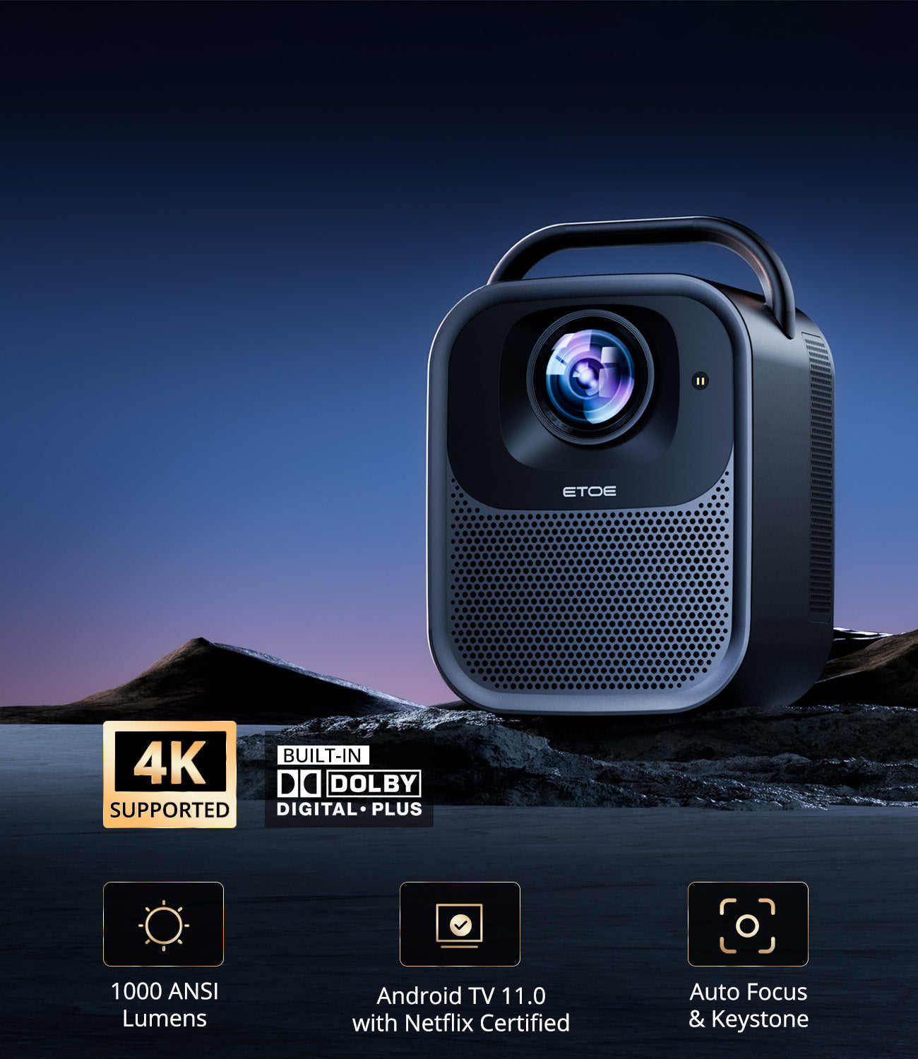 ETOE Seal Pro Android TV 11.0 Projector