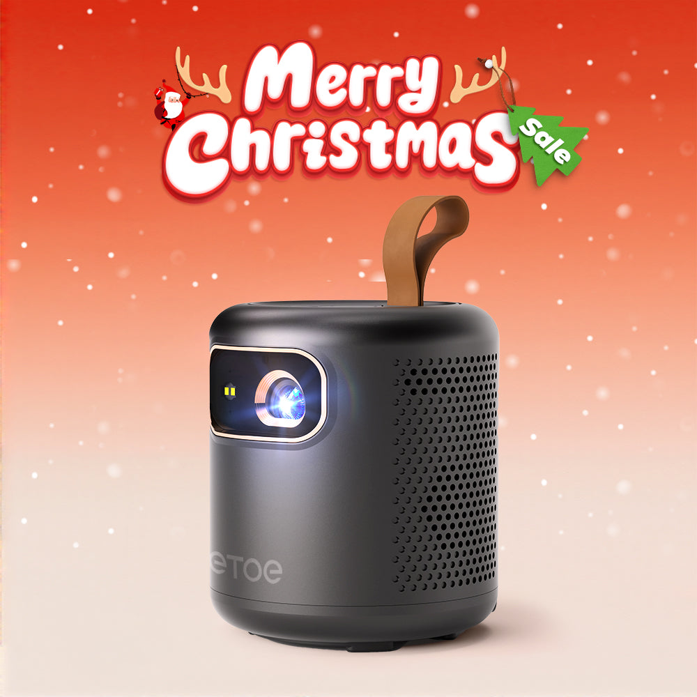 ETOE Dolphin丨Google TV 1080P Portable Projector with Battery