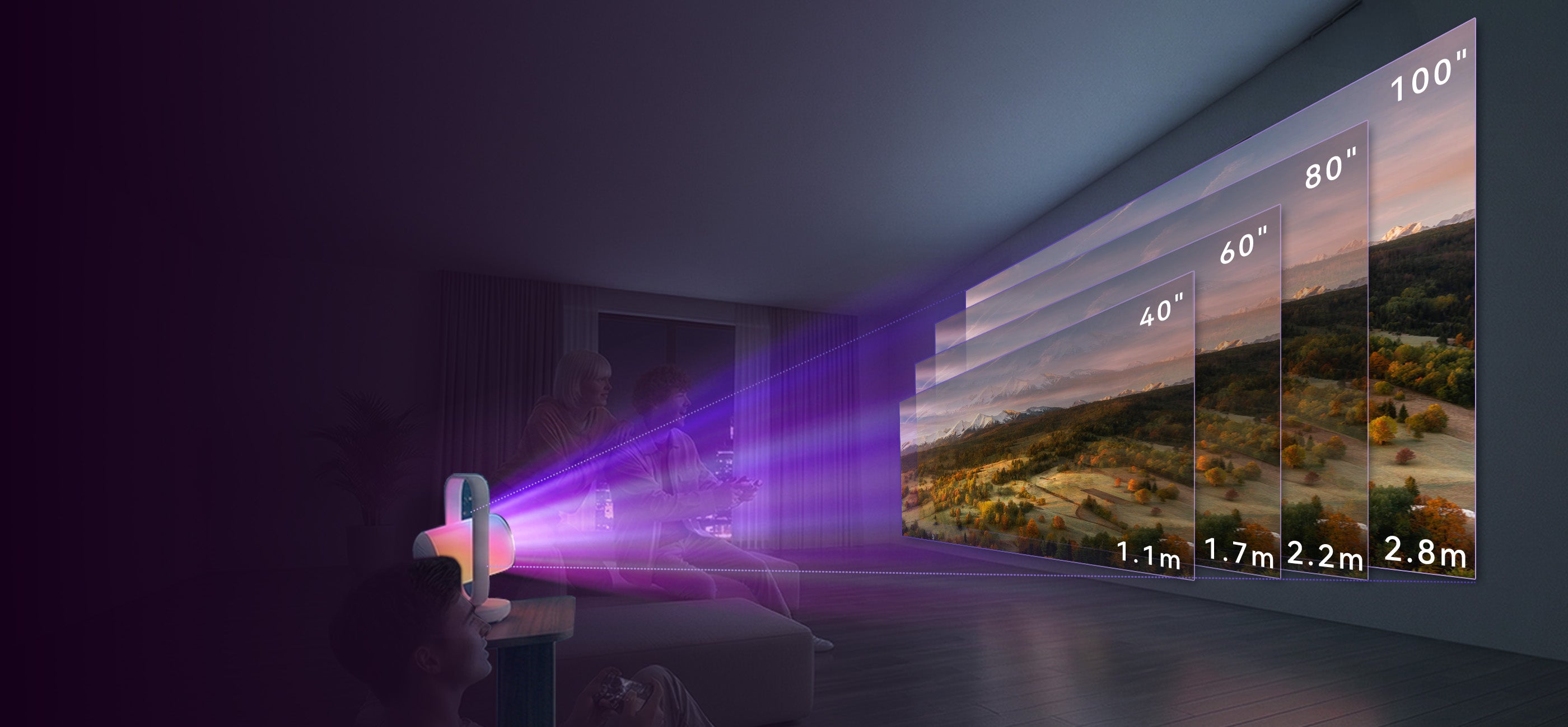 ETOE Starfish 2丨Google TV Projector with Ambient Light & Sleep System