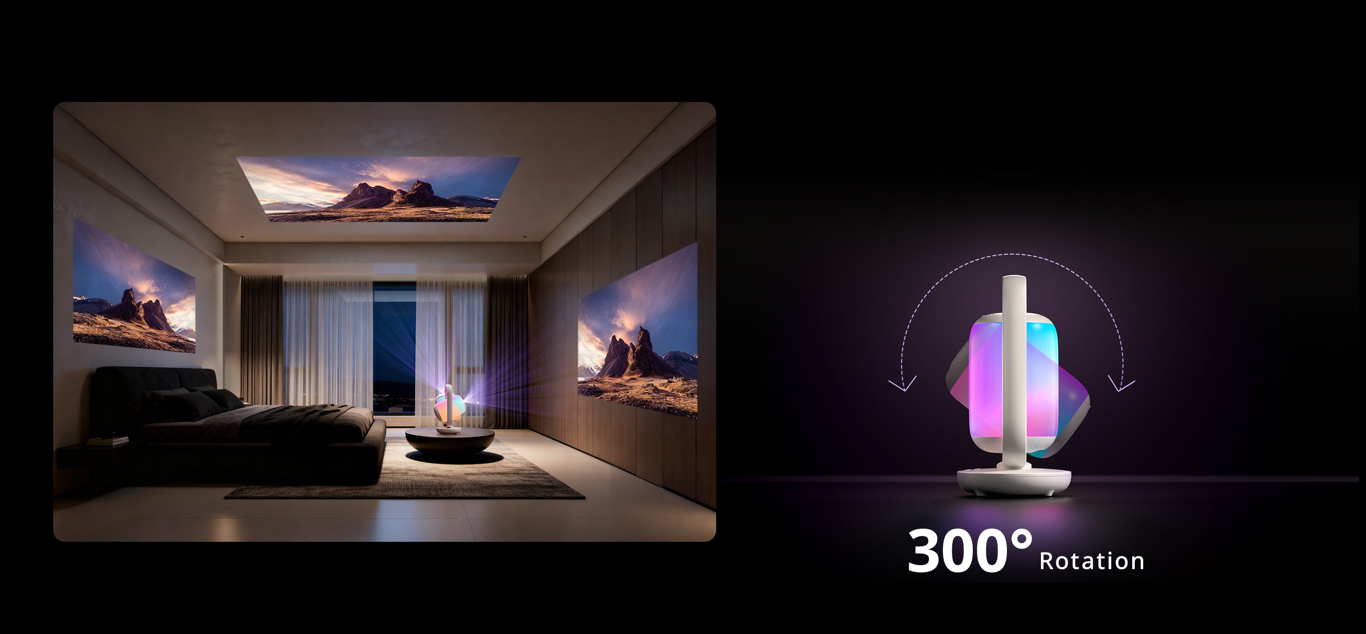 ETOE Starfish 2丨Google TV Projector with Ambient Light & Sleep System
