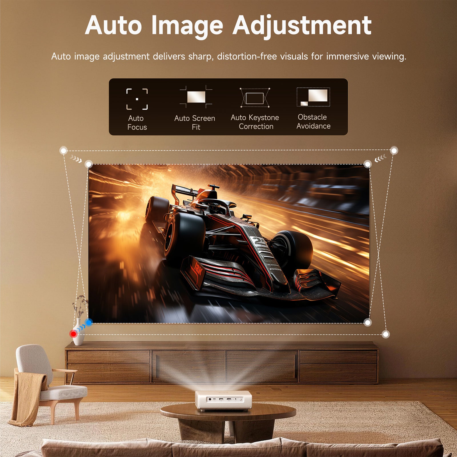 ETOE Dolphin 2丨Google TV Portable RGB Laser Projector with Built-in Battery