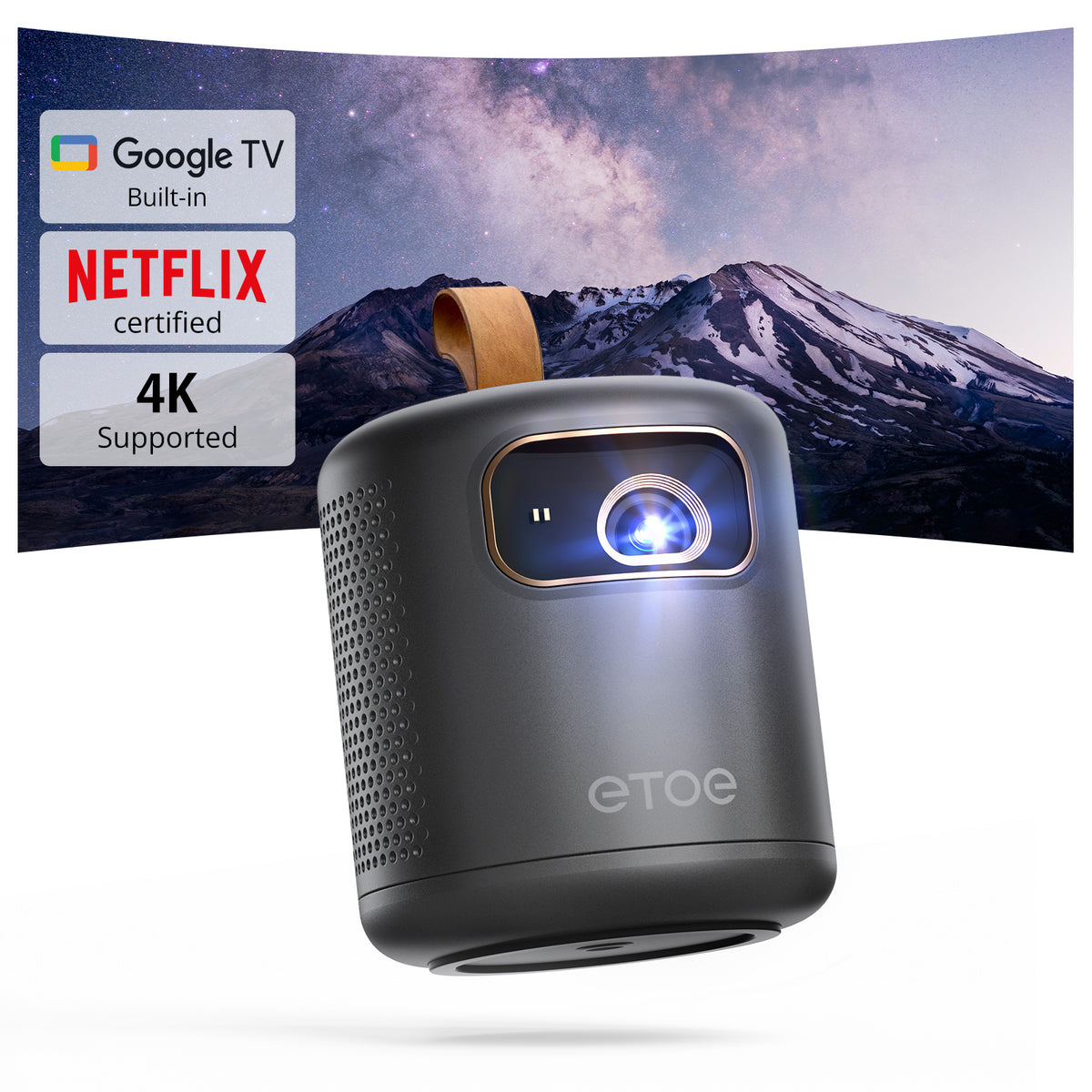 Etoe ETOE Dolphin Google TV Projector