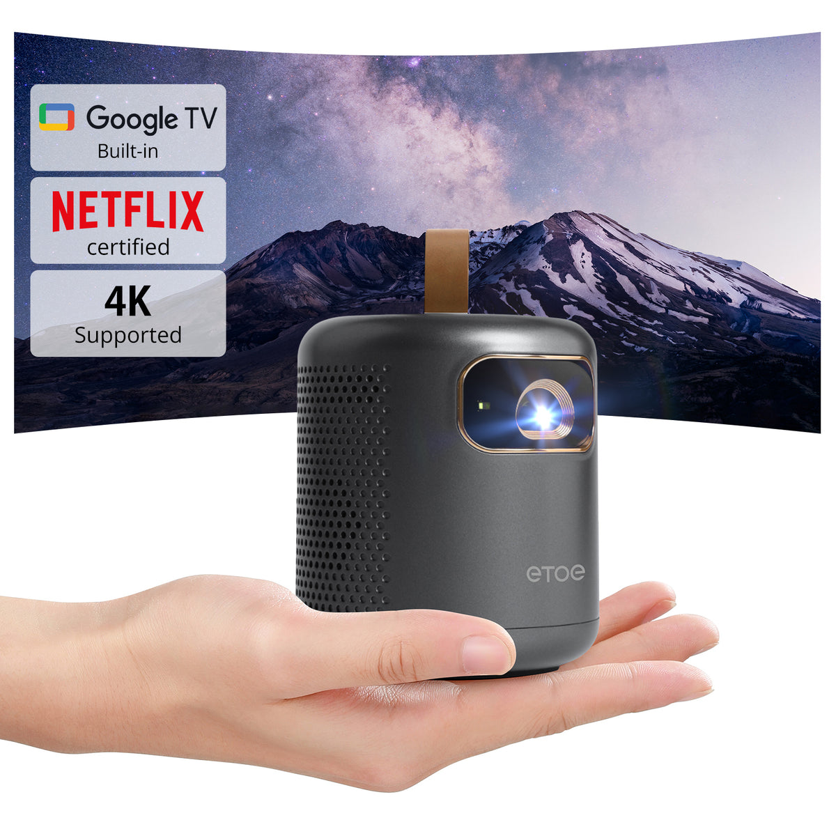 Etoe ETOE Dolphin Google TV Projector