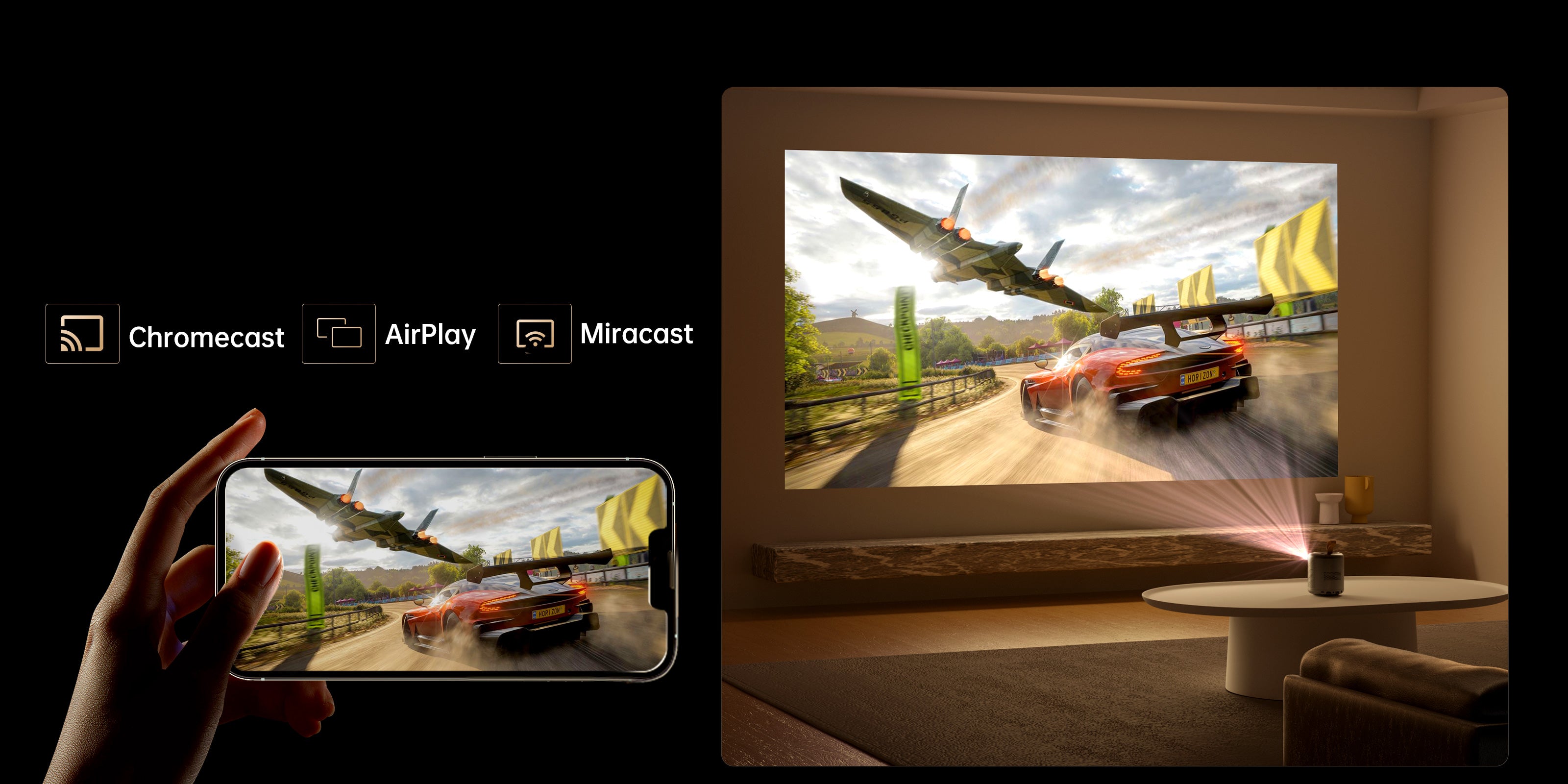 ETOE Dolphin Google TV Projector