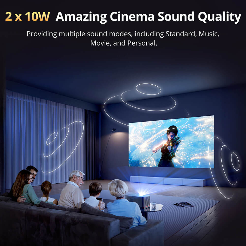 ETOE Whale Pro 2026丨Home Theater Projector met hoge helderheid
