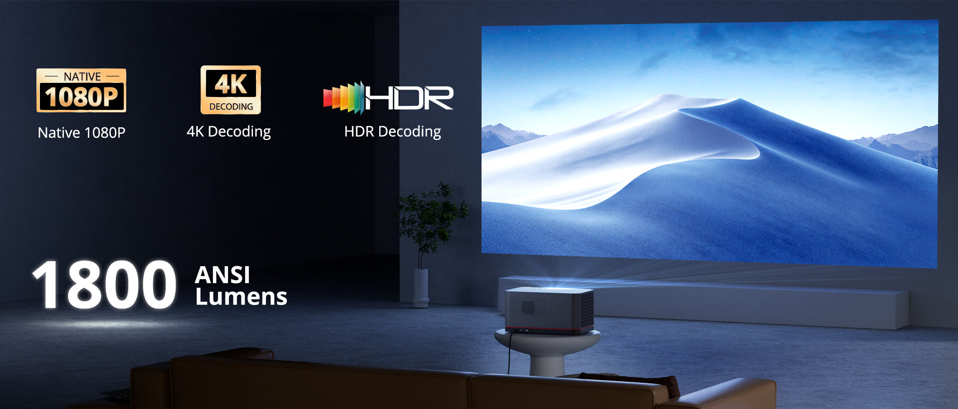 ETOE Whale Pro 2026丨Home Theater Projector with High Brightness