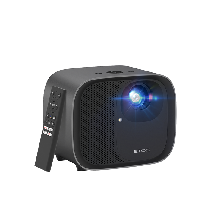 ETOE E3 Pro 1080P Android TV 10.0 Projecteur intelligent intégré, Mise au point automatique, Trapèze automatique