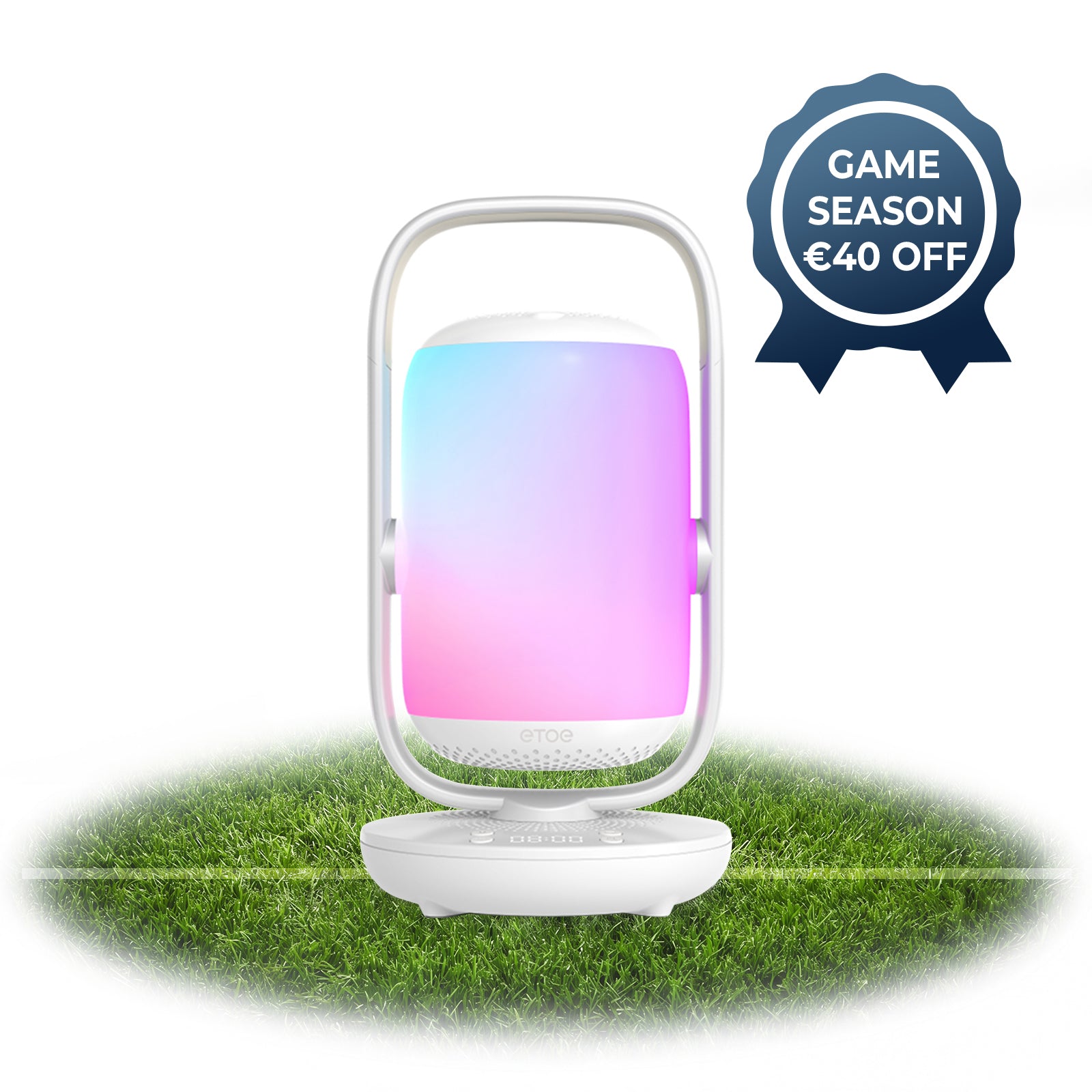 ETOE Starfish 2 Google TV 1080P projector with smart ambient lighting and adjustable tilt design.